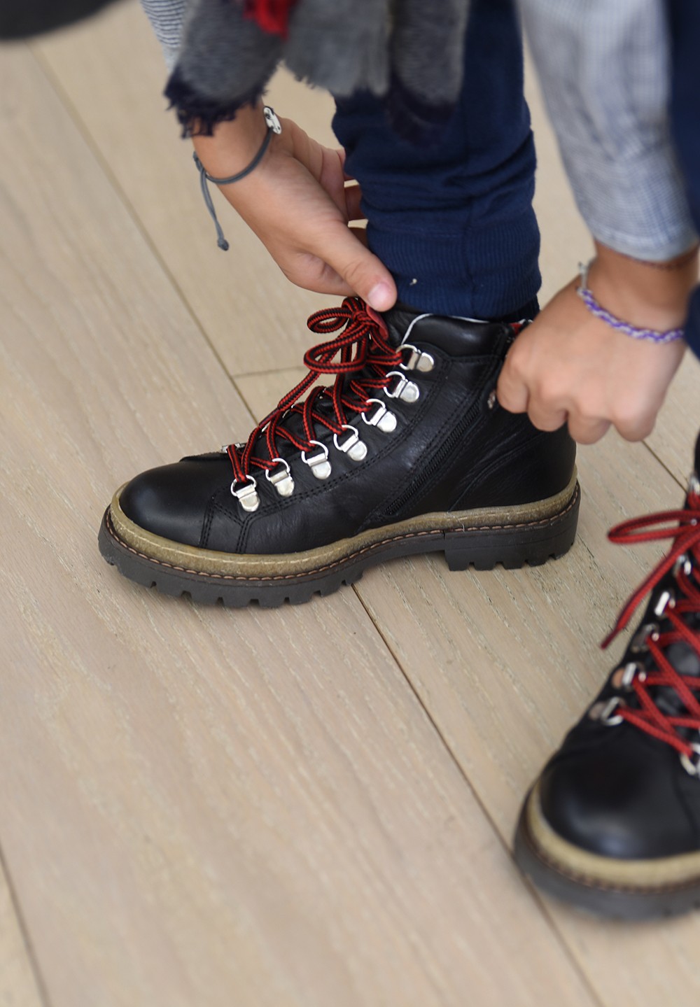 Alps sport TEX Wollfutter Kinder Schwarz