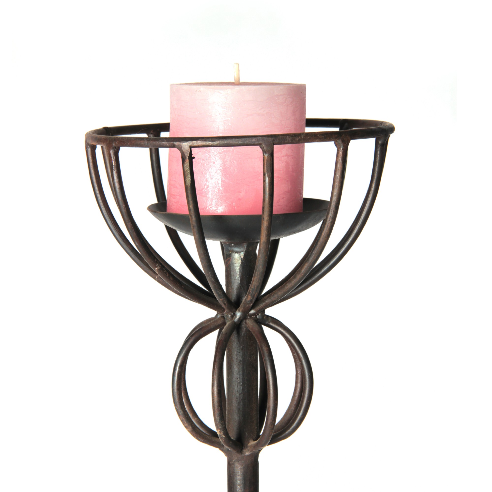 3 Kerzenständer aus Eisen im Set, H 120-150 cm von fischer's lagerhaus