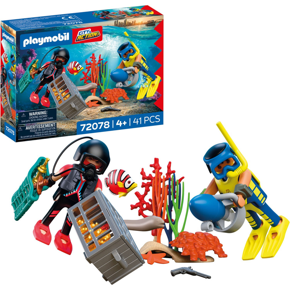 Køb Playmobil® Police Diver With Treasure