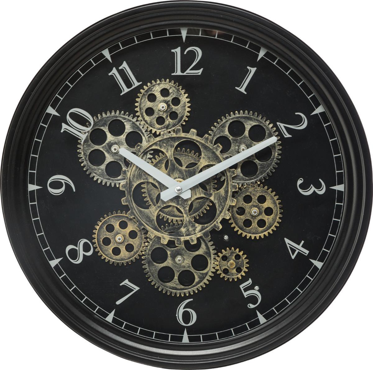 PENDULE MECANISME METAL LUXE D.37CM