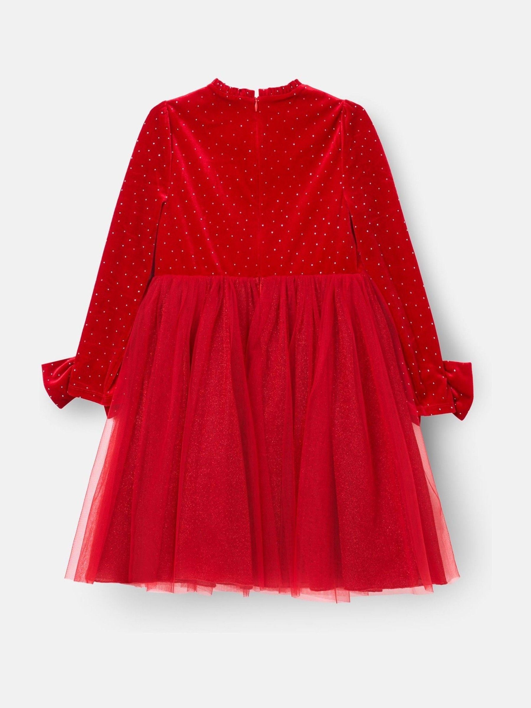 Rood - Angel & Rocket Elsie Velvet Tulle Dress