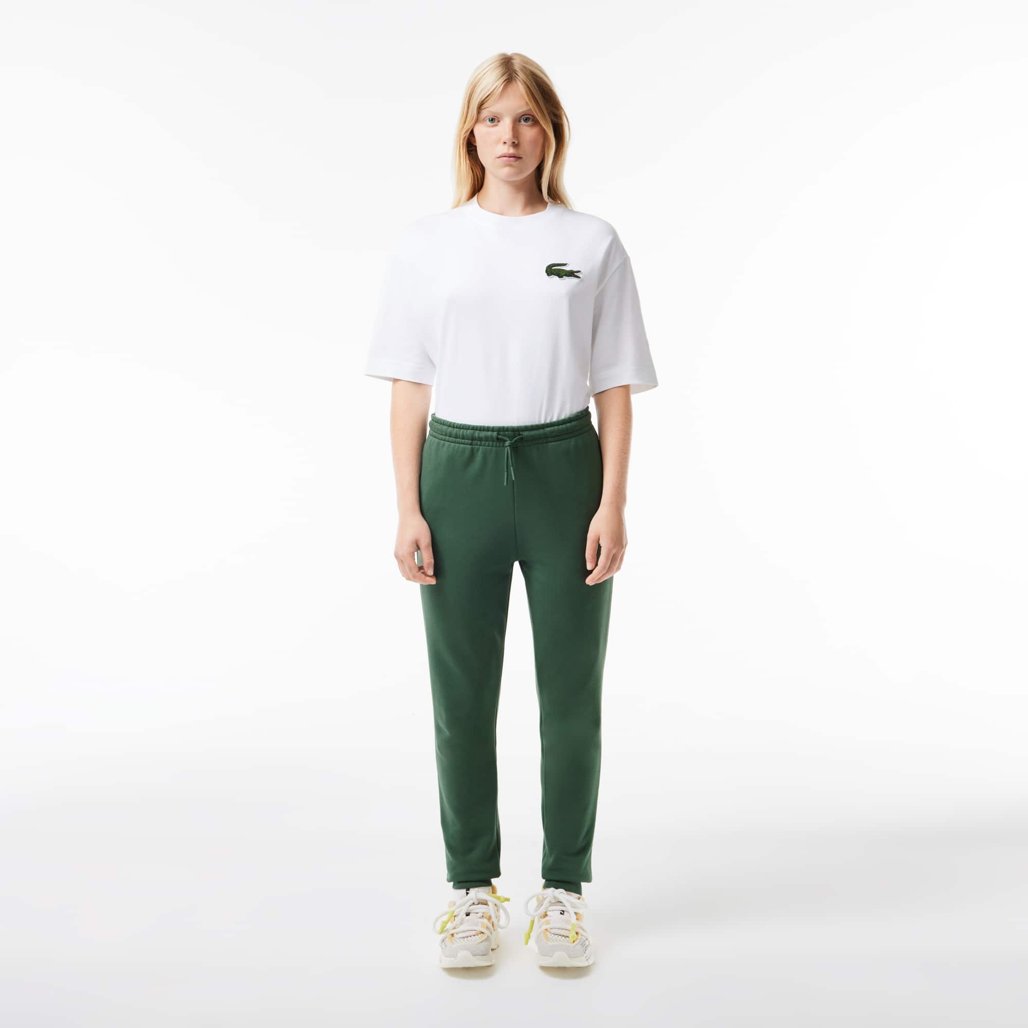 Pantalon de survêtement Jogger femme Lacoste en molleton Pantalons de survêtement - Vert - Lacoste - Femme