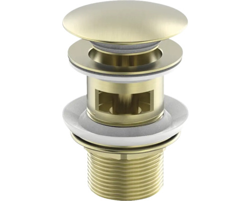 Jungborn 1 1/4 inch afvoerklep, compatibel met OMEGA, LAMBDA en IOTA, mat goud