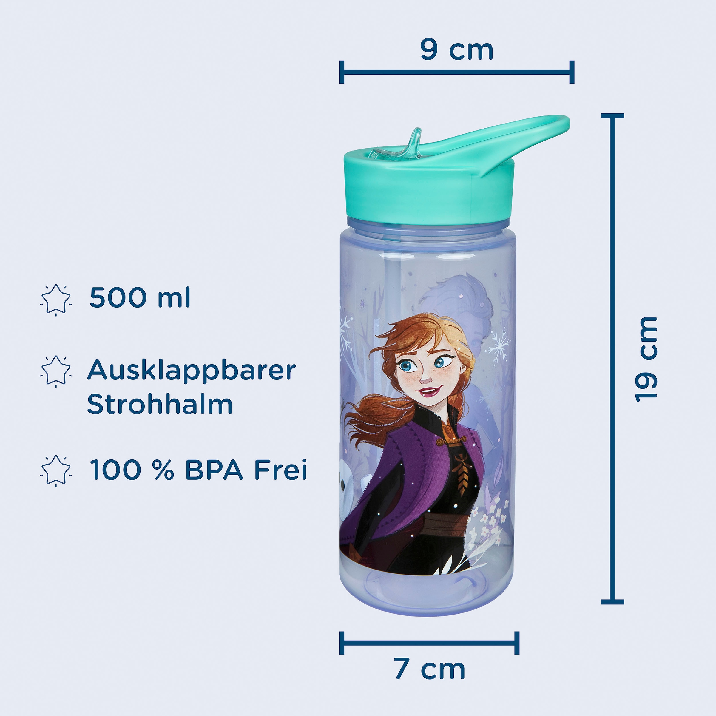 Scooli Lunchbox »Brotzeitdose & Trinkflasche, Frozen« Set, 2 tlg. mit Trinkflasche
