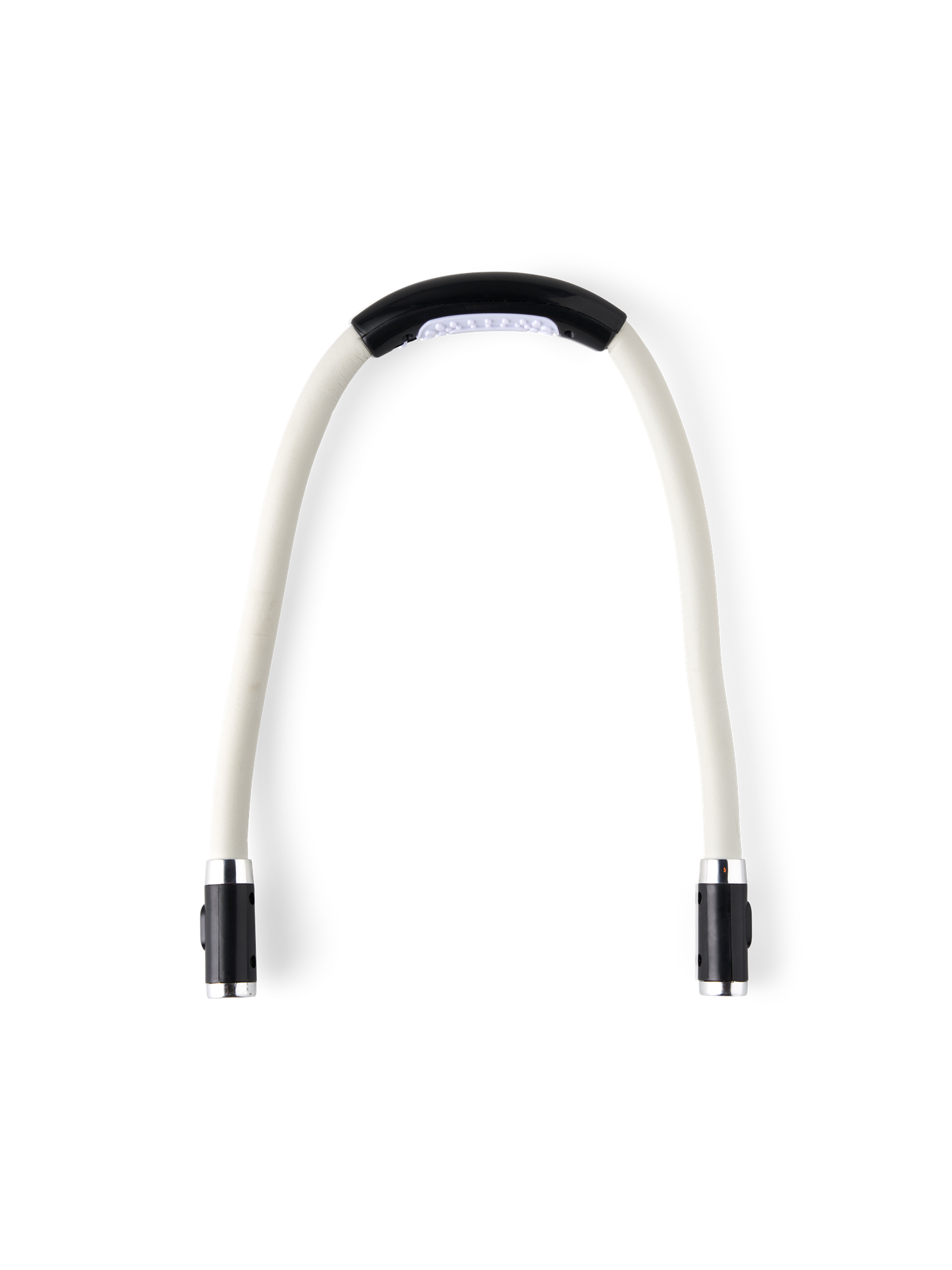Justerbar LED-nakkelampe | Gummi/ABS. 29 cm. | Silver Grey, Black