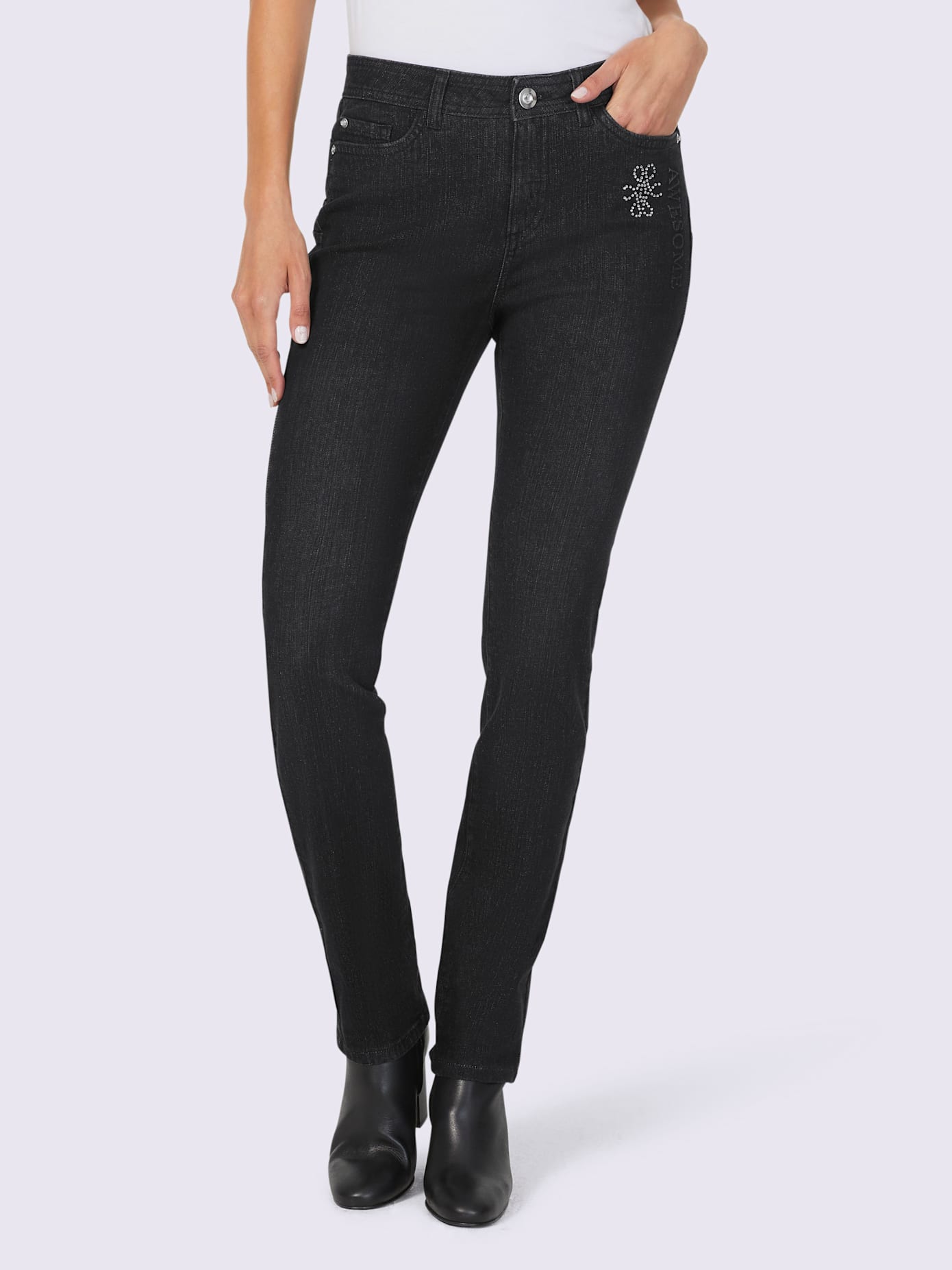 Jean push-up effet « push-up » pour un joli fessier