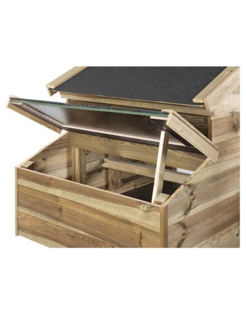 Voldux Dierenverblijf Nova Links - Dierenverblijf - 210x90x155 cm Naturel