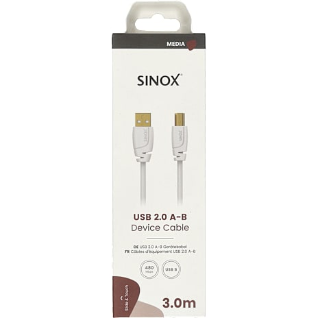 Sinox USB 2.0 printerkabel 3 meter