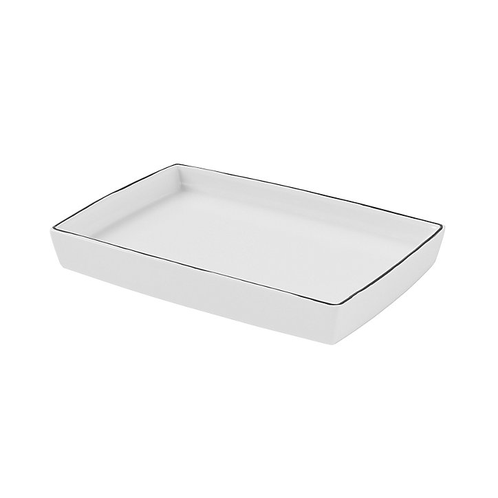 Porte savon Aetna blanc et noir GoodHome