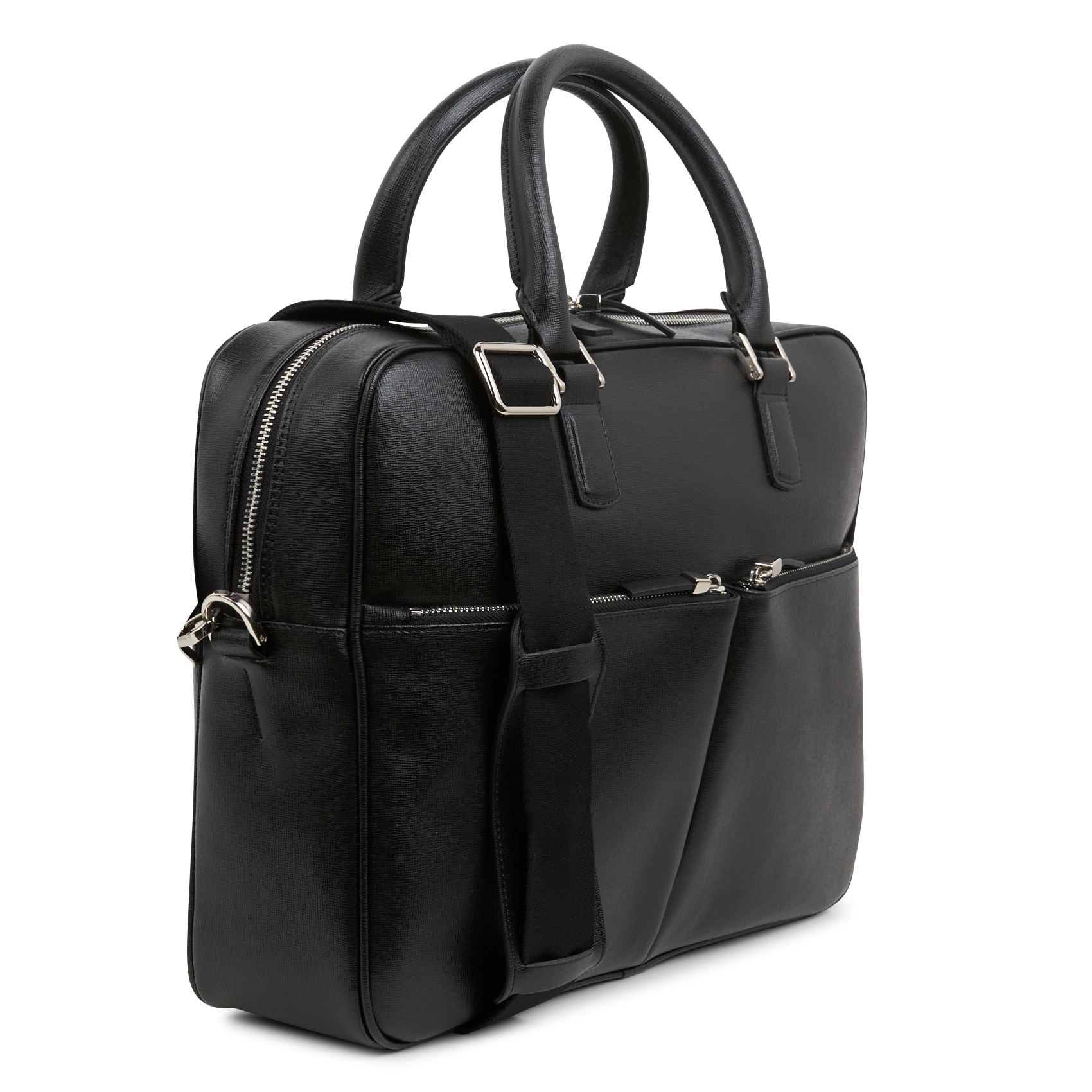 Porte-documents en cuir| Noir