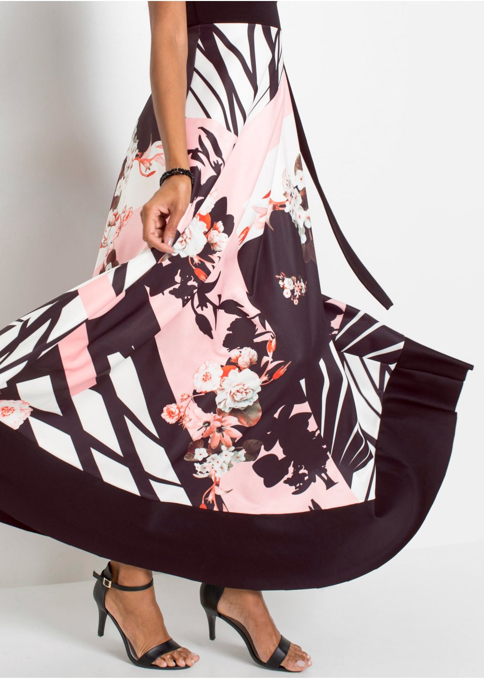 Robe à motif en taille courte