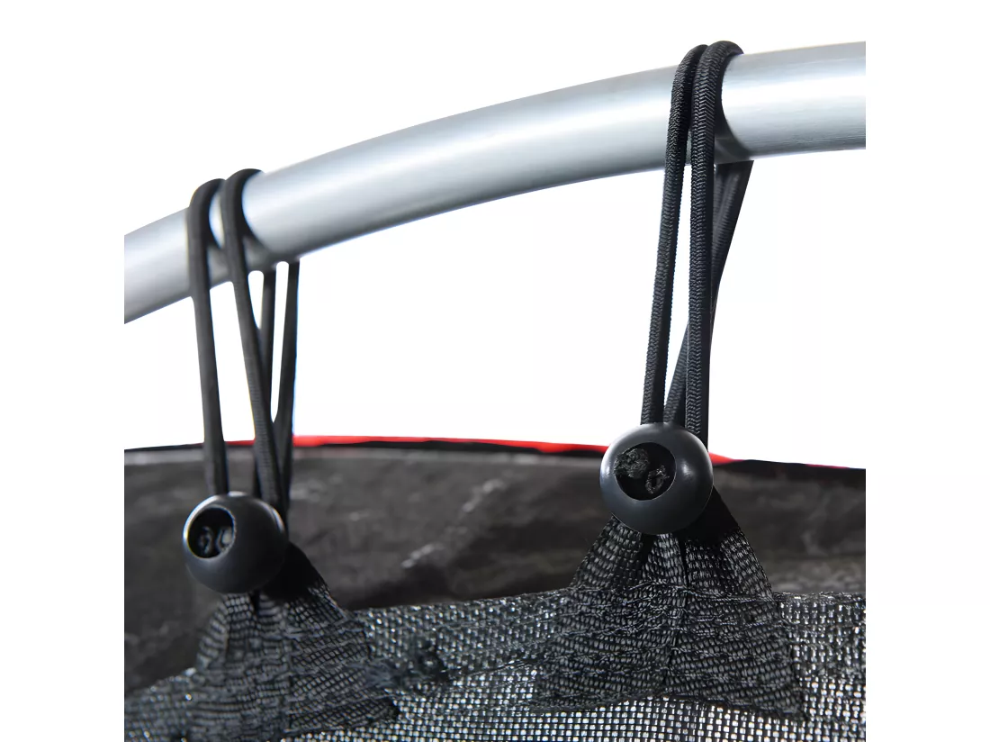 Trampoline avec panier de basket - à l'intérieur et l'extérieur - structure en acier galvanisé - Multicolore