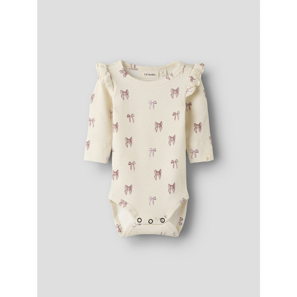 Køb Lil'Atelier Turtledove Bow Nbfgavo Eko Ls Slim Body Lil Noos