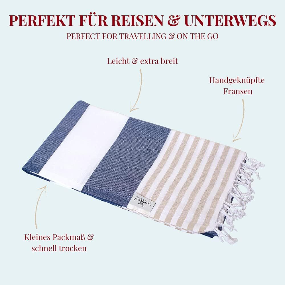 Carenesse Hamamtuch Tommy Marine 100*180 cm blau