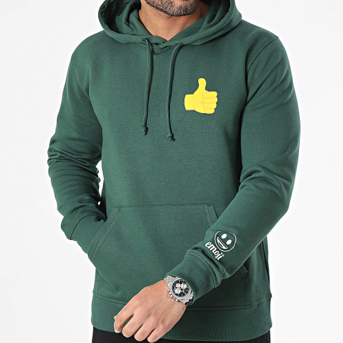 Sweat Capuche Thumbs Up Vert