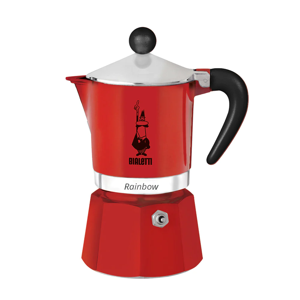 Cafetière 3 tasses Rainbow rouge Bialetti