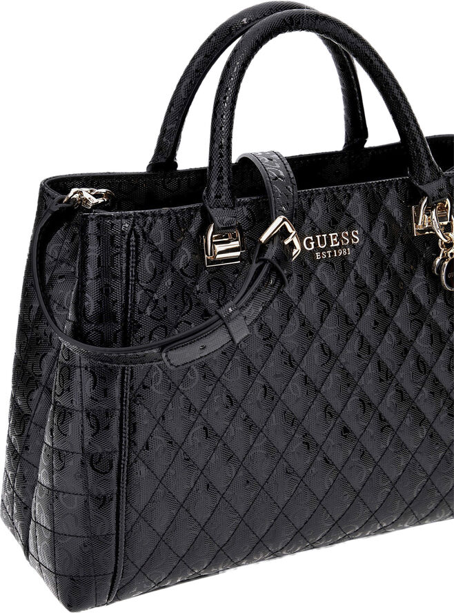 GUESS YARMILLA LUXURY SATCHEL Black