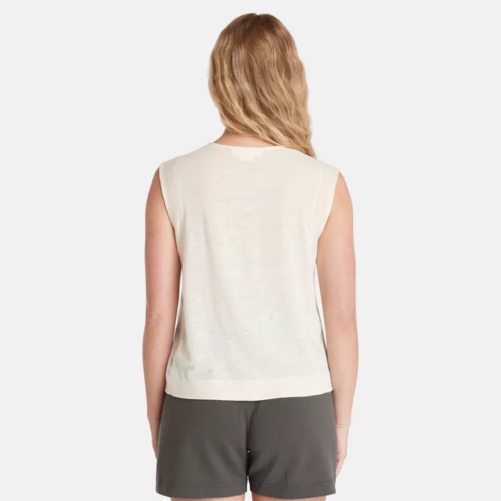Haut sans manches Timberland x Icebreaker en laine mérinos pour femme en blanc