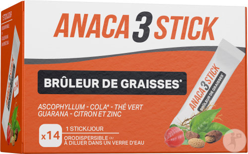 Anaca 3 Stick Brûleur De Graisses Complément Alimentaire 14 Pièces