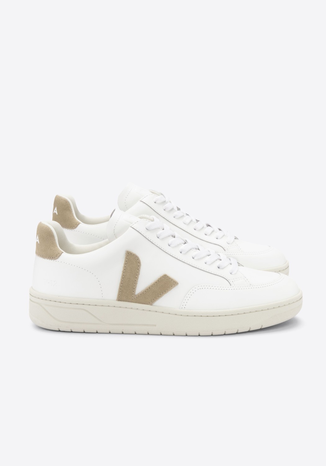 Veja Sneaker V-12 Leather Extra White Dune