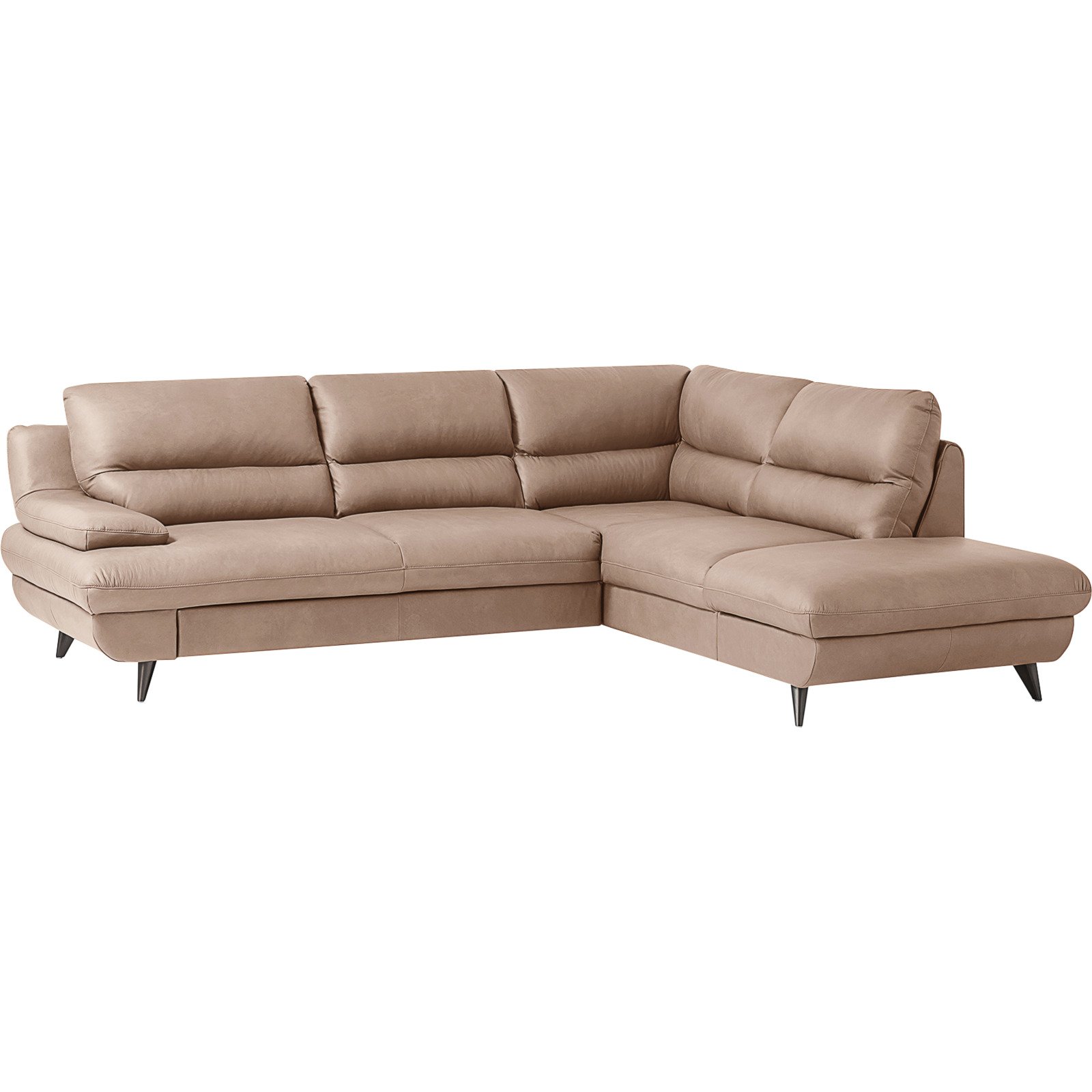 Ecksofa Pike Leder, Ottomane rechts
