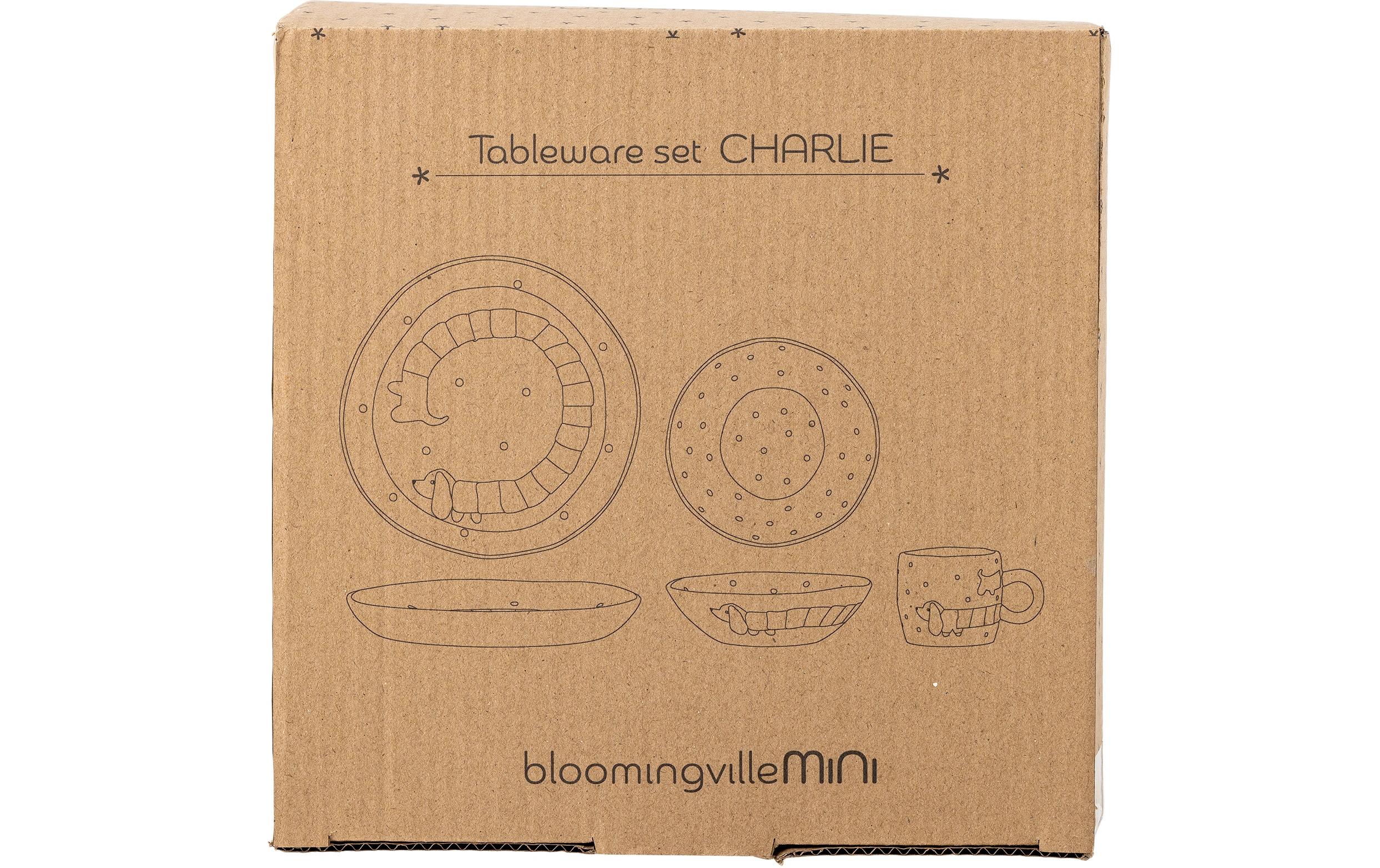 Kindergeschirrset Charlie Blue, SteingutGeschirr-Set