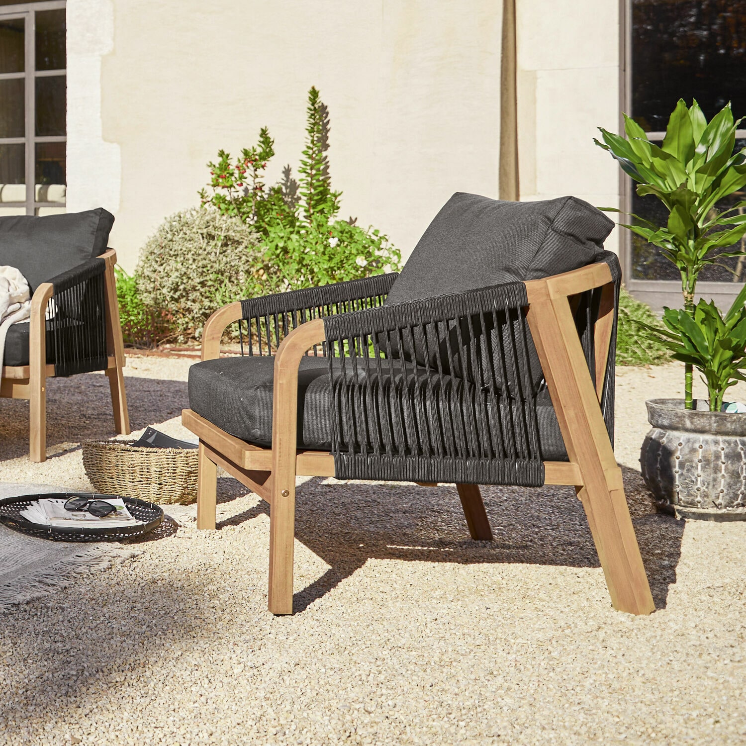 Sessel FSC®-100% Shreveport braun/anthrazit