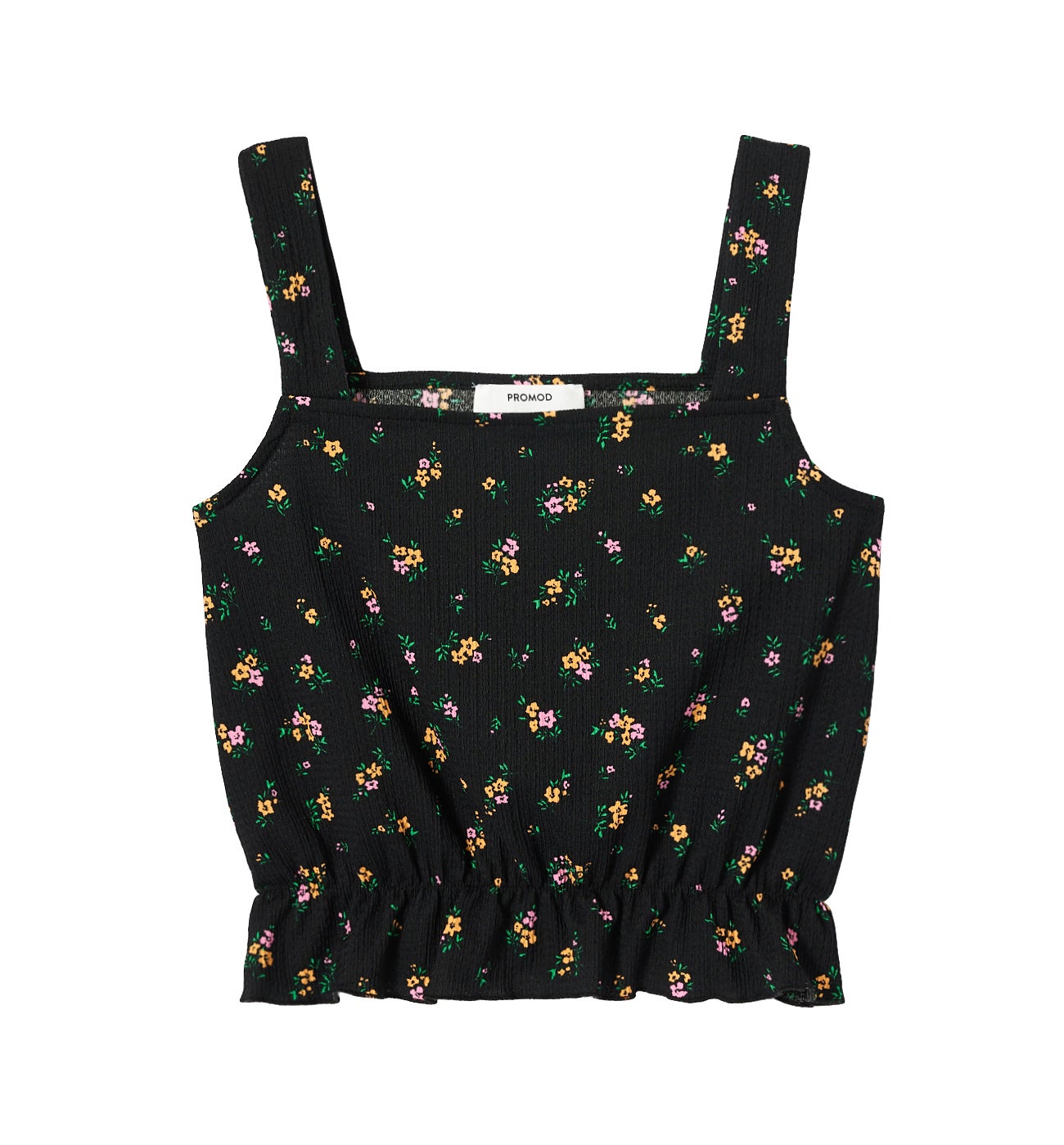Crop top imprimé - Imprimé noir