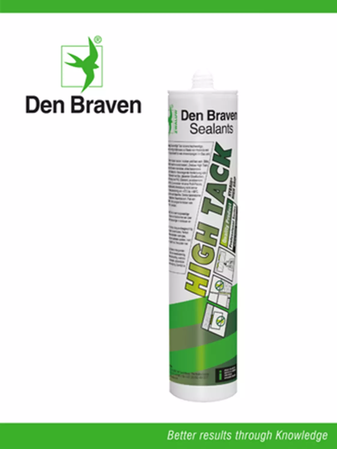 Zwaluw Den Braven High Tack Lijmkit - Wit - 290ml