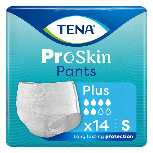 Calça Absorvente TENA Proskin Pants Tamanho Plus Size P 14 unidades