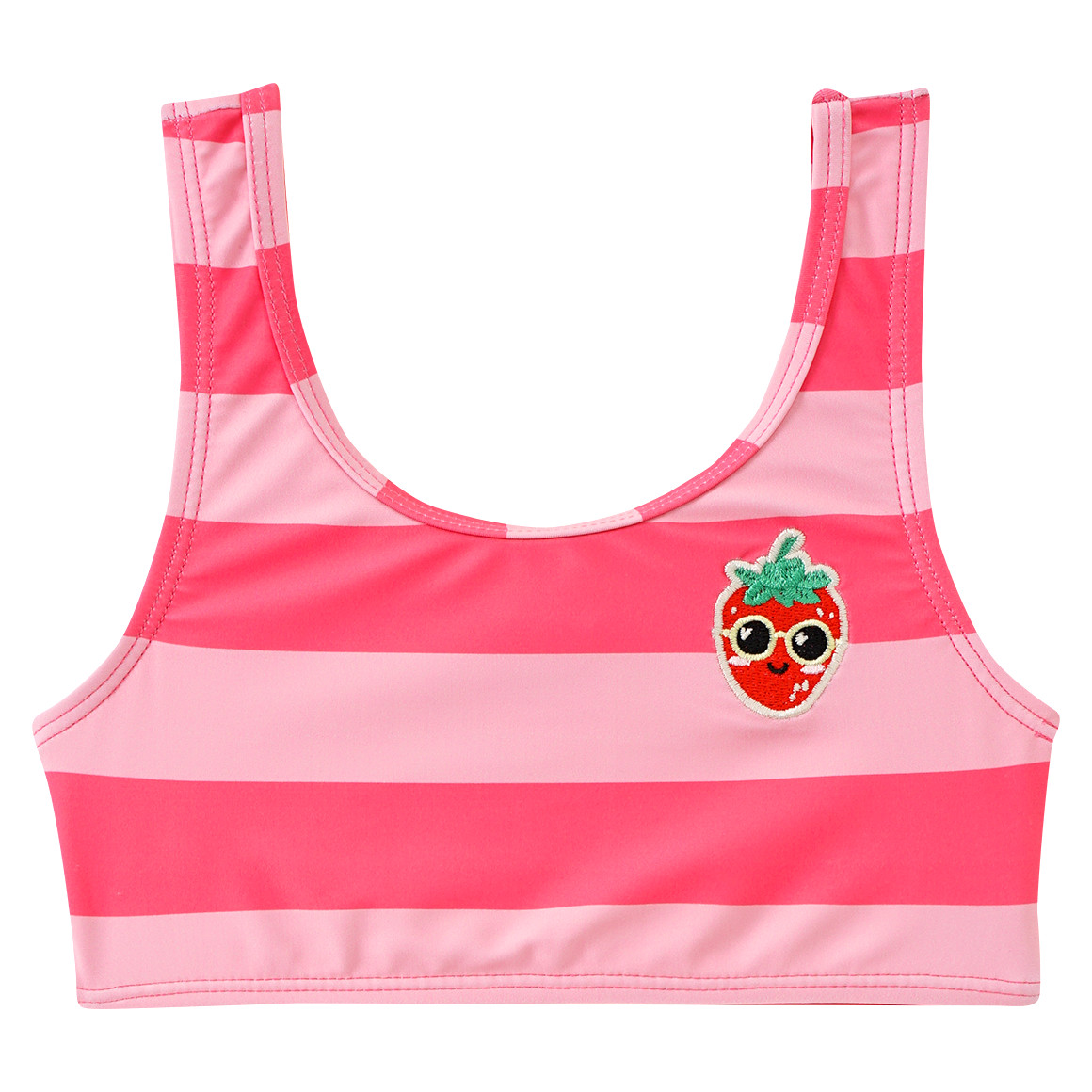 Famy Mädchen Bikini mit Streifen pink / rosa