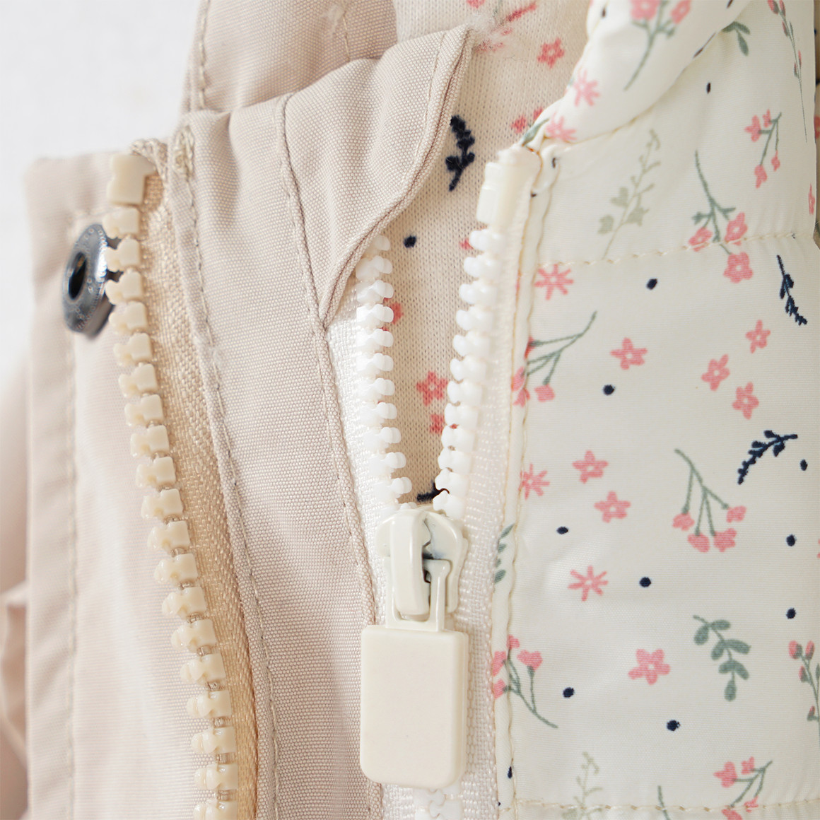 Topomini 3 in 1 Baby Multifunktionsjacke mit Kapuze beige