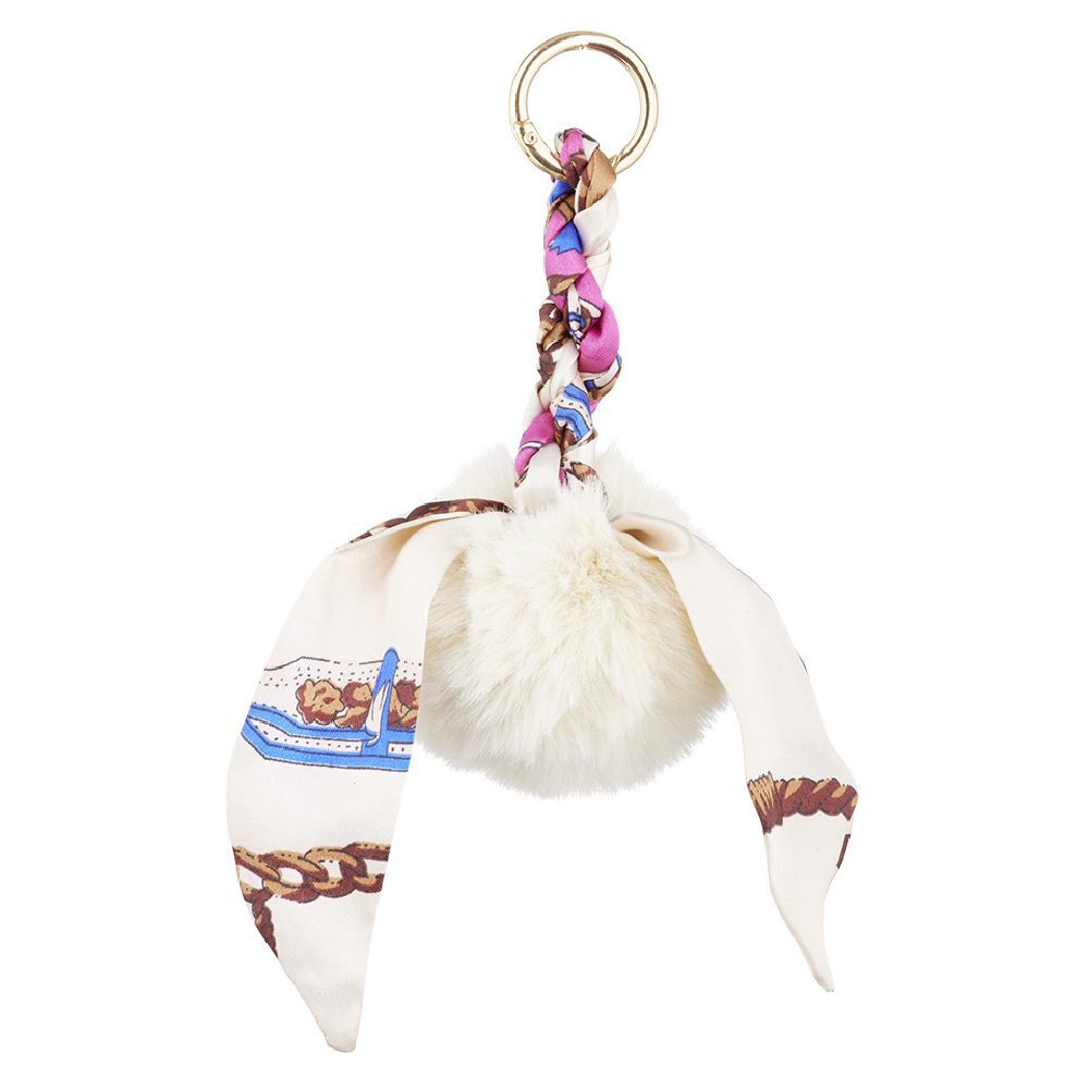 Porte clé pompon et foulard