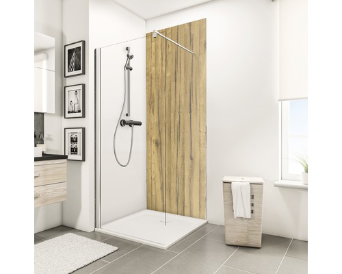 SCHULTE DecoDesign ExpressPlus douchewandpaneel, houtlook, Zwarte Woud eiken licht, 255 x 100 cm, EP1901025 621