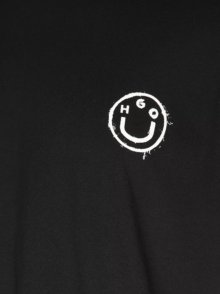 HUGO T-Shirt NUGOYORK schwarz