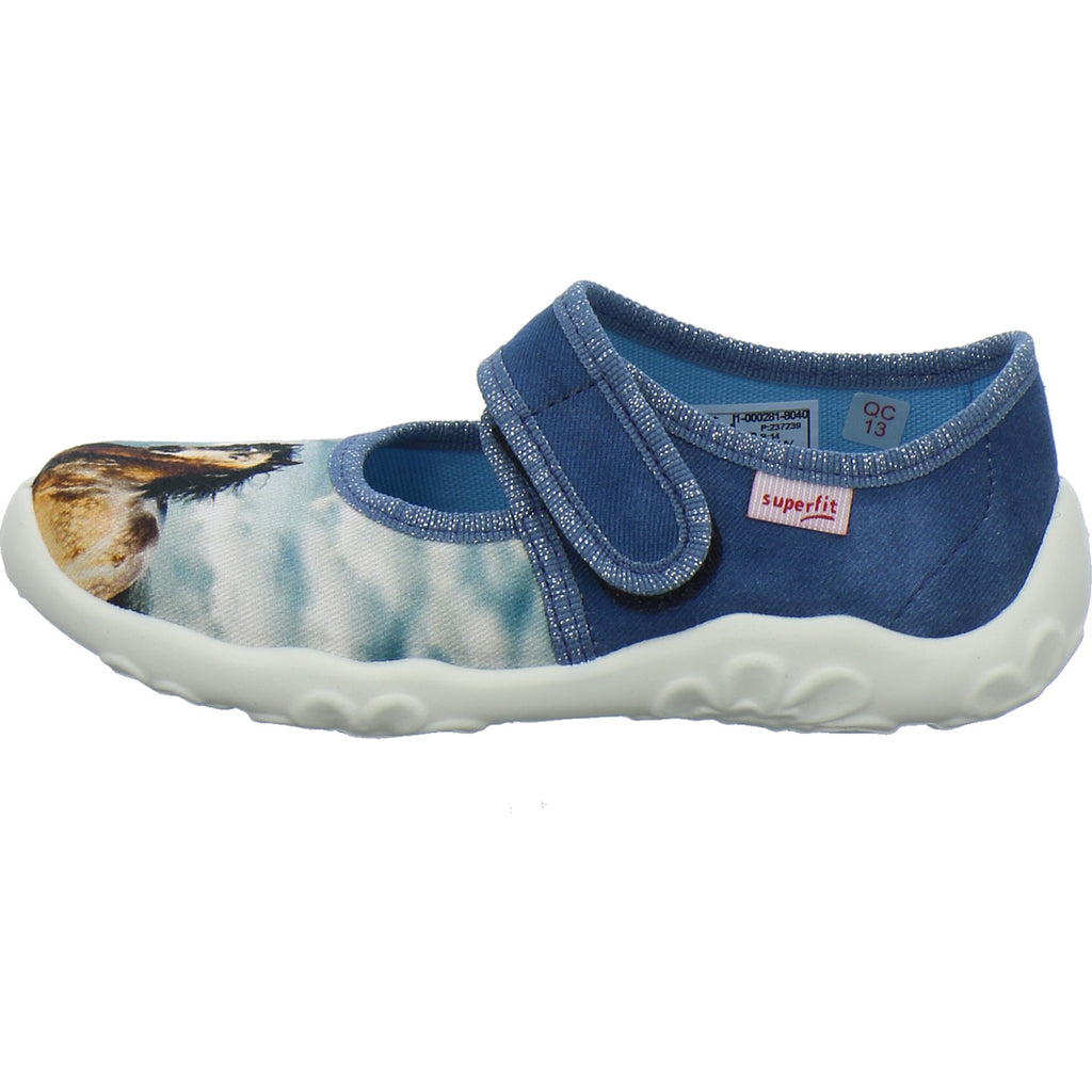 Superfit Hausschuhe Kinder Unisex - Kinder Bonny Blau-kombi