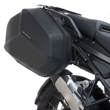 Valise SW-MOTECH AERO ABS AVEC SUPPORT (2 x 25 Litres) - Noir