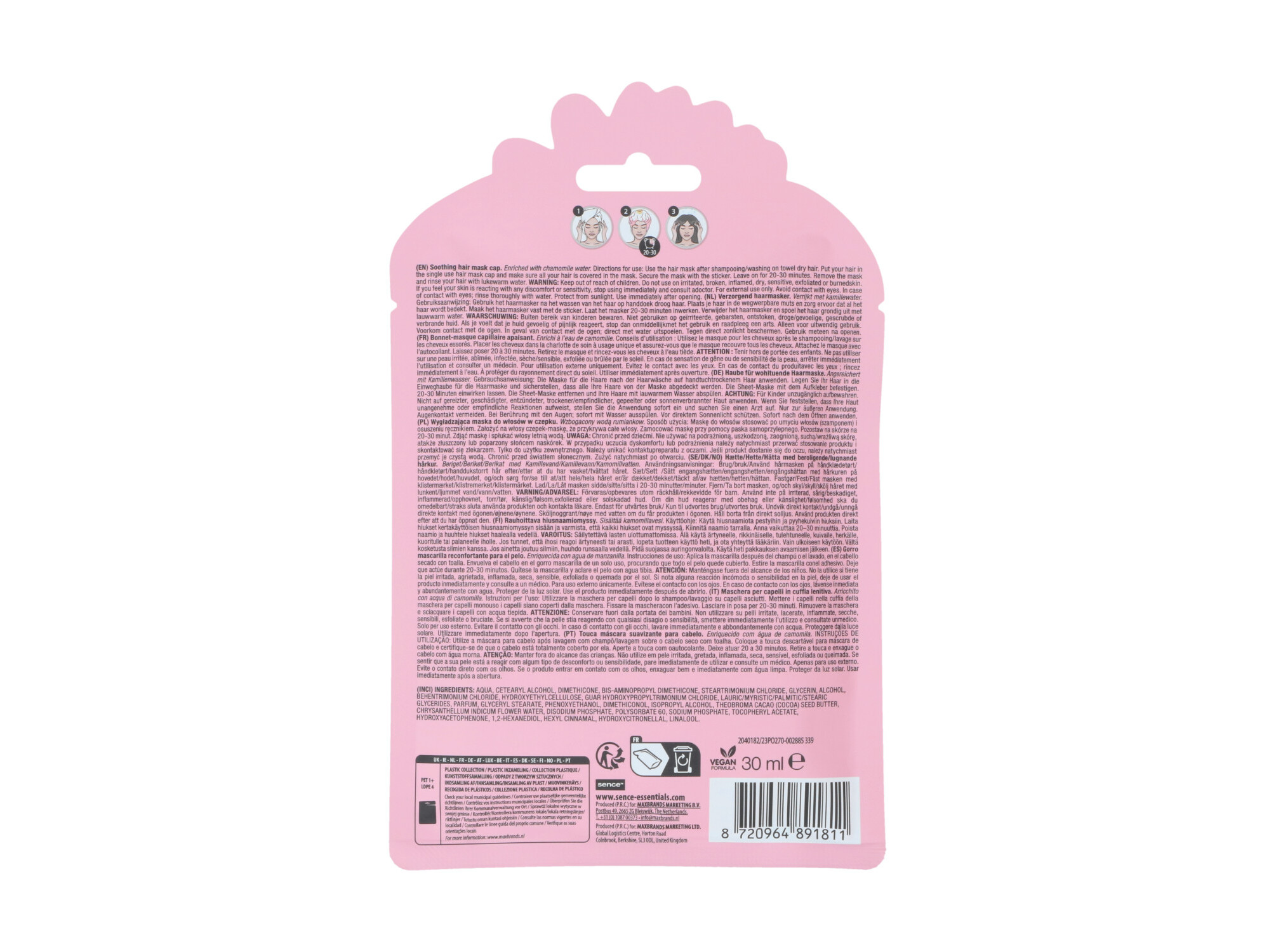 MÁSCARA CABELO SENCE FLORAL GARDEN 30ML