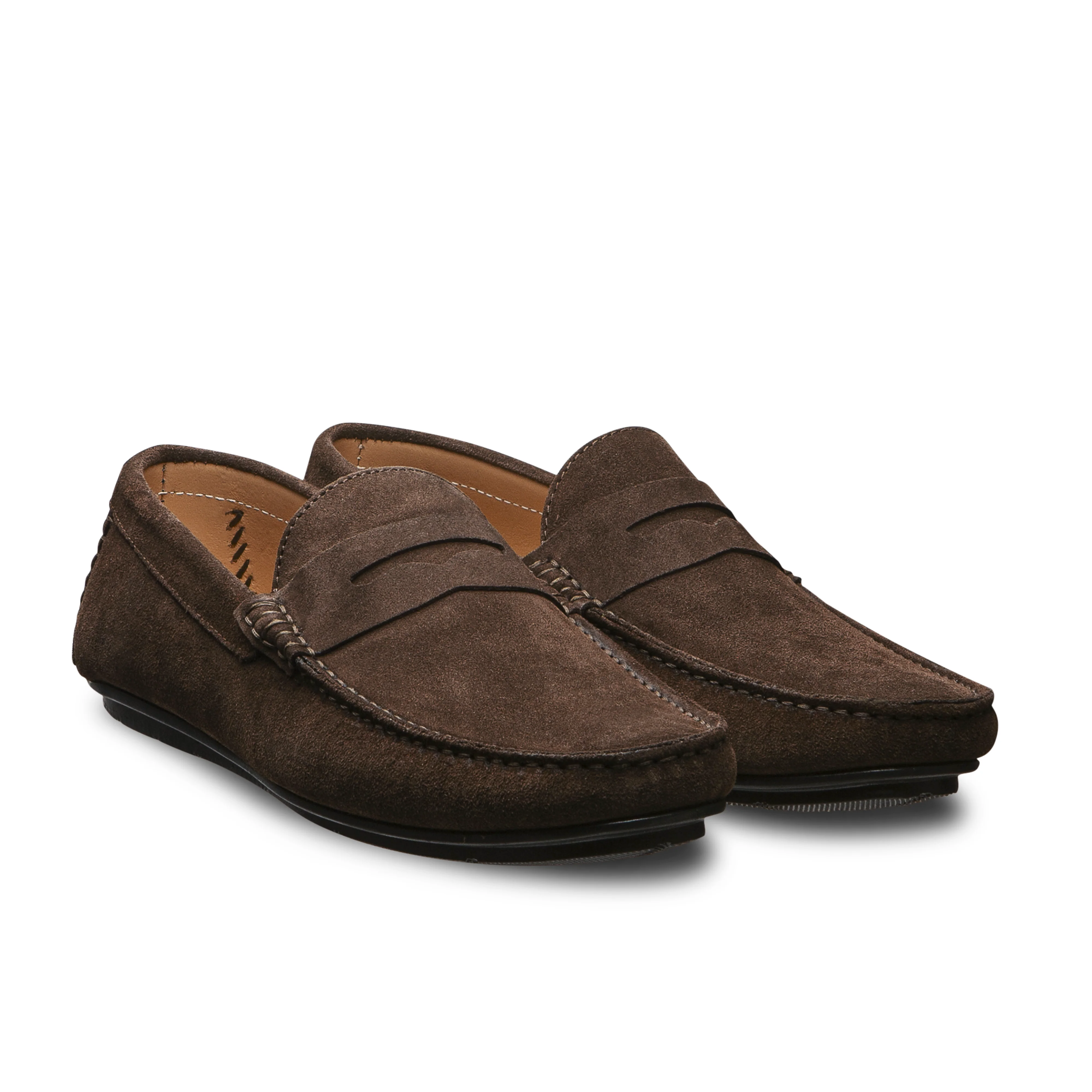 Mocassin driver d'été pour homme velours marron Fiorano 700