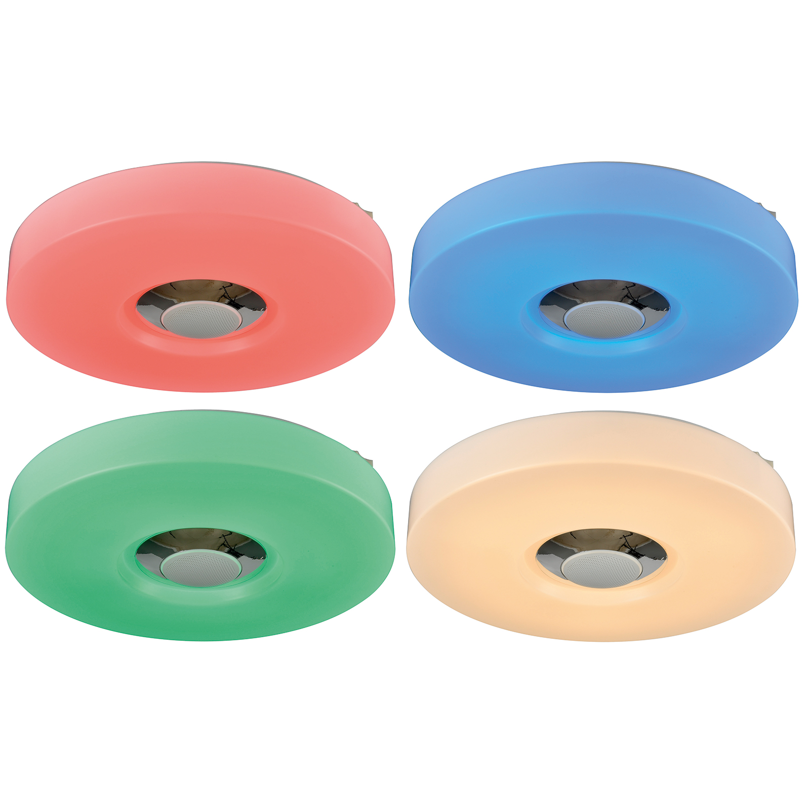 RGB-LED-Deckenlampe - Bluetooth-Lautsprecher - dimmbar - Ø 35 cm
