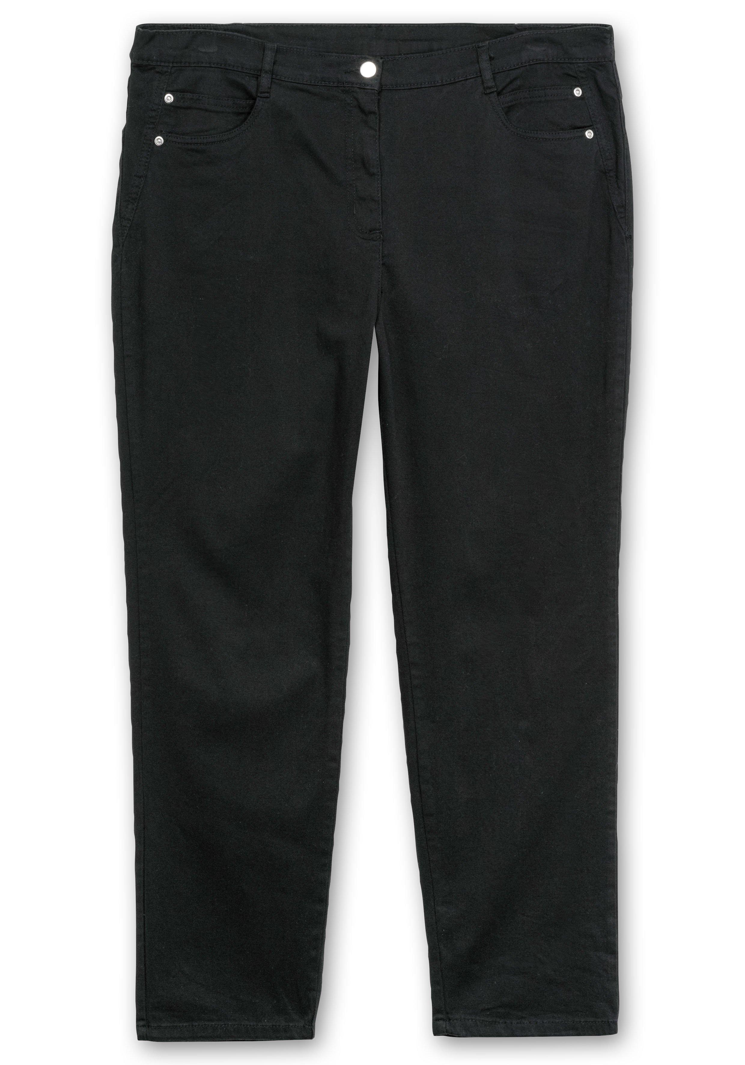 Gerade Stretch-Jeans mit Komfortbund