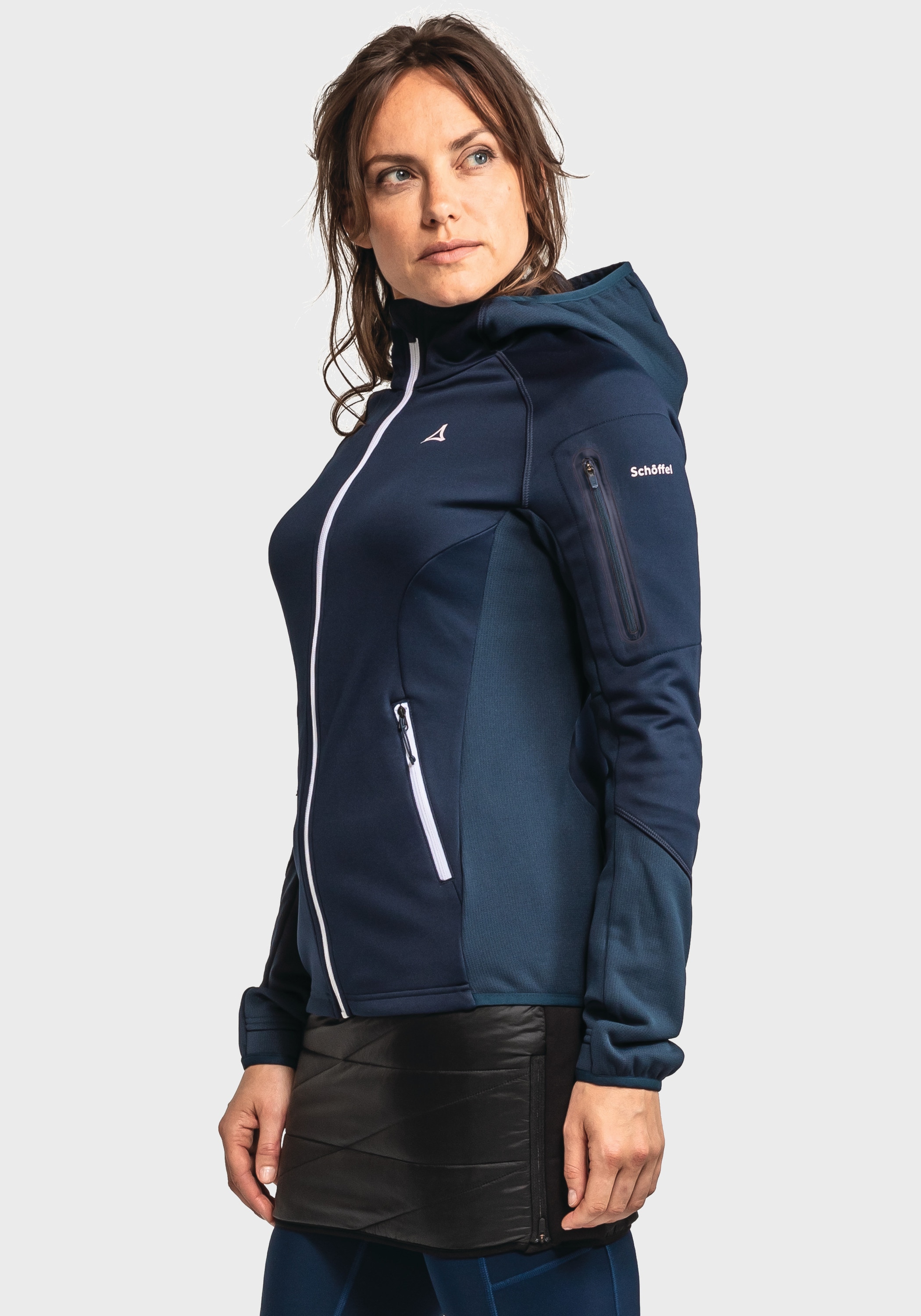 Schöffel Fleecejacke »Fleece Hoody Lodron L« mit Kapuze