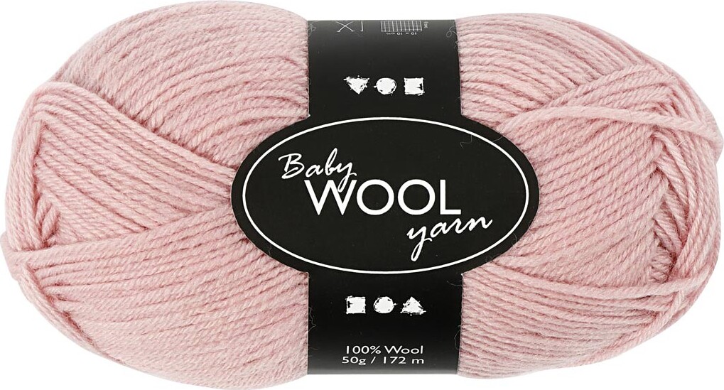 Babygarn - Blødt - L 172 M - Støvet Rosa - 50 G