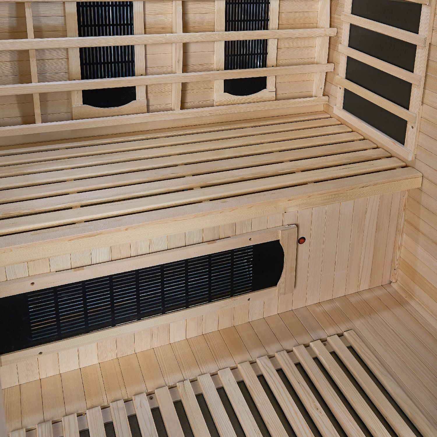 Artsauna Infrarotkabine Kiruna160 Dual Technologie – 6 Vollspektrumstrahler & 3 Flächenstrahler