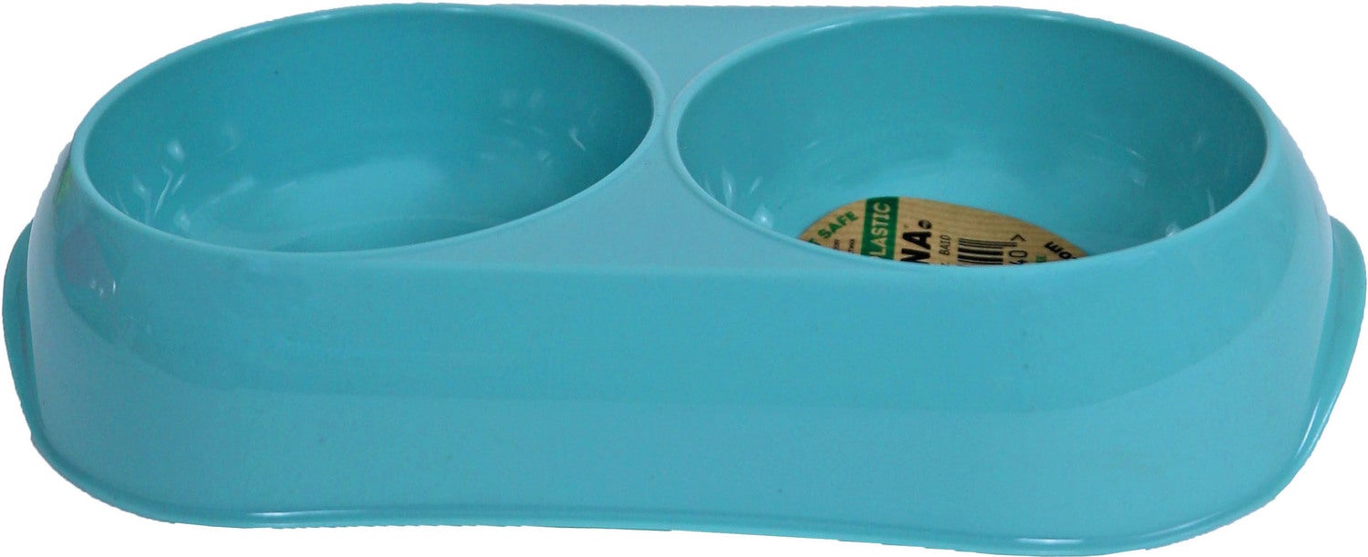 Moderna kattenvoerbak en drinkbak Gusto blauw XS 23 x 12,9 x 4,1 cm 2x200 ml
