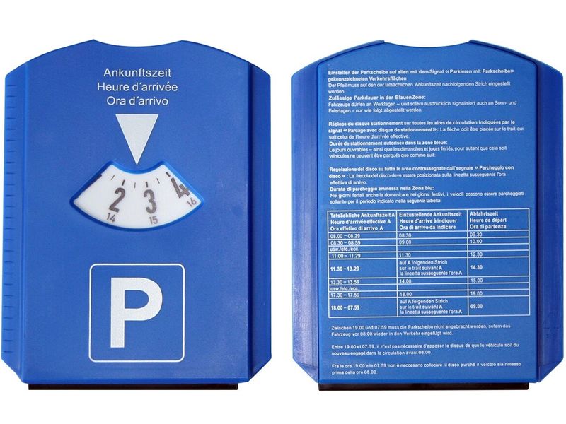 Max 4 Car Eiskratzer Parkscheibe mit Eiskratzer und Wasserw Kompakter 3-in-1-Helfer