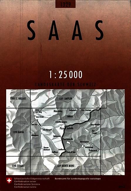 BUNDESAMT - 1329 SAAS ECHELLE 1 25 000