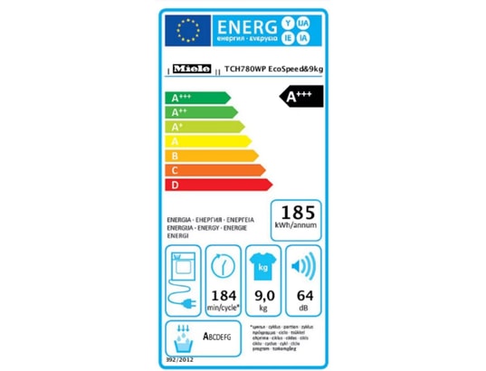 MIELE - Sèche linge Condensation TCH780WP