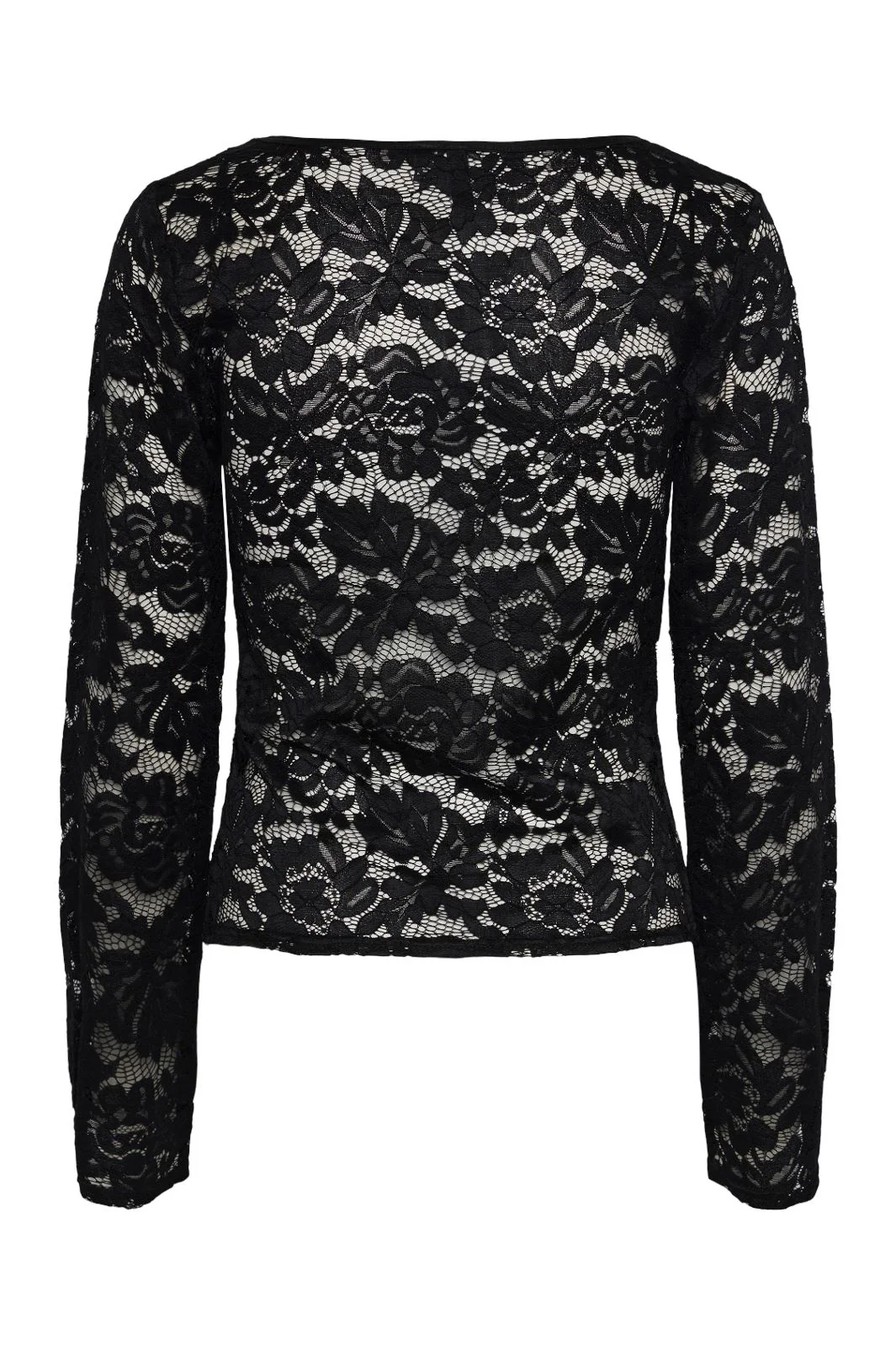 Pieces Pcamalie Ls Lace Top 4575101 black