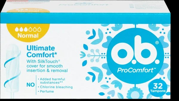 OB Tampons ProComfort<br>32 Stück, Karton, Normal